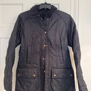 Barbour Quilted Black Utility Jacket